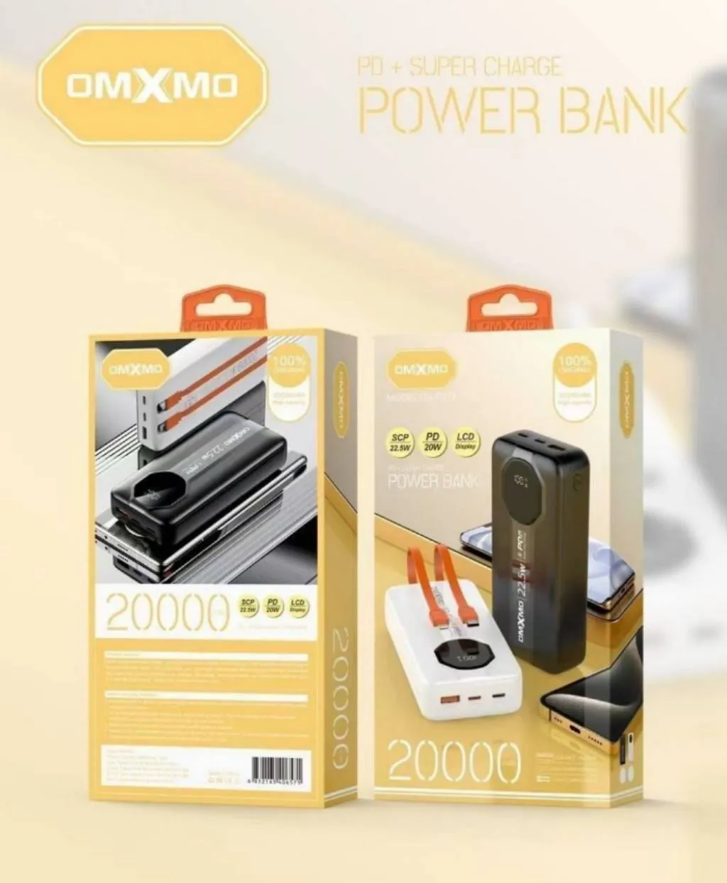 پاوربانک او ام ایکس ام او 20000میلی امپر مدل OX-PD11