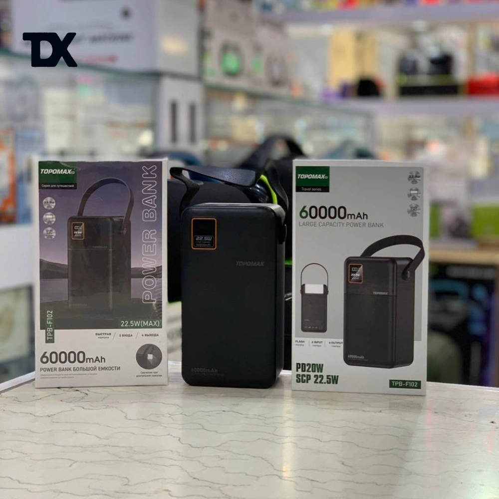 پاوربانک  توپومکس  60000 میلی آمپر مدل TPB-F102
