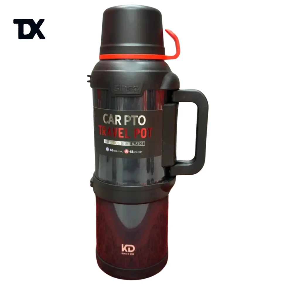 فلاسک وکیوم ۴ لیتری کی دی مدل K-5797 استیل دوجداره