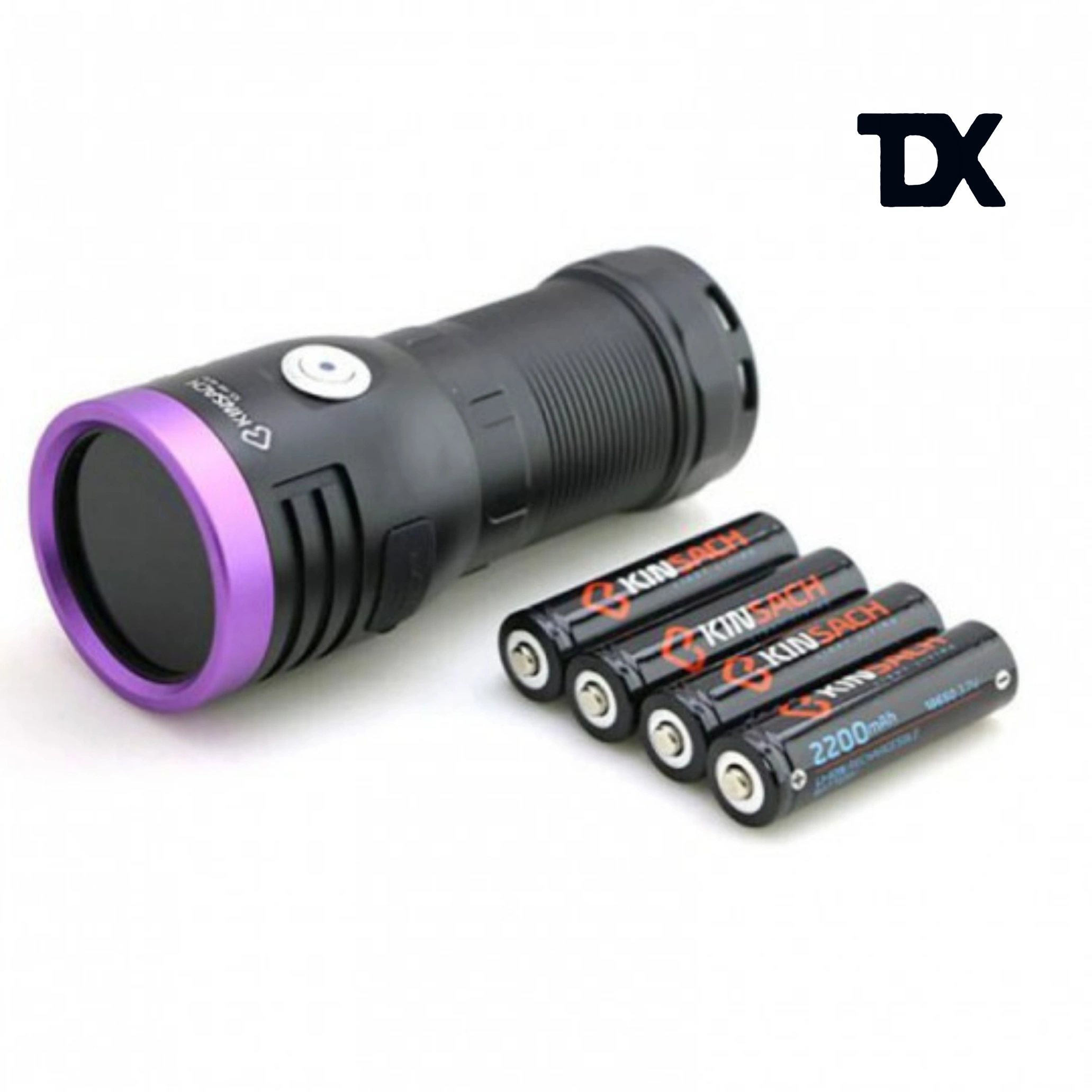 چراغ قوه یووی UV کینساچ KINSACH KS-H4-4UV پاوربانک دار