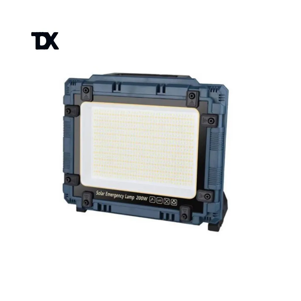 چراغ پروژکتور شارژی خورشیدی 200 وات W8109-1