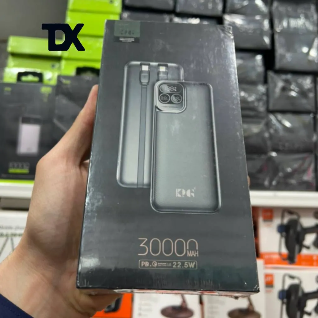 پاوربانک 30000میلی آمپر کی پی جی مدل KPG-301