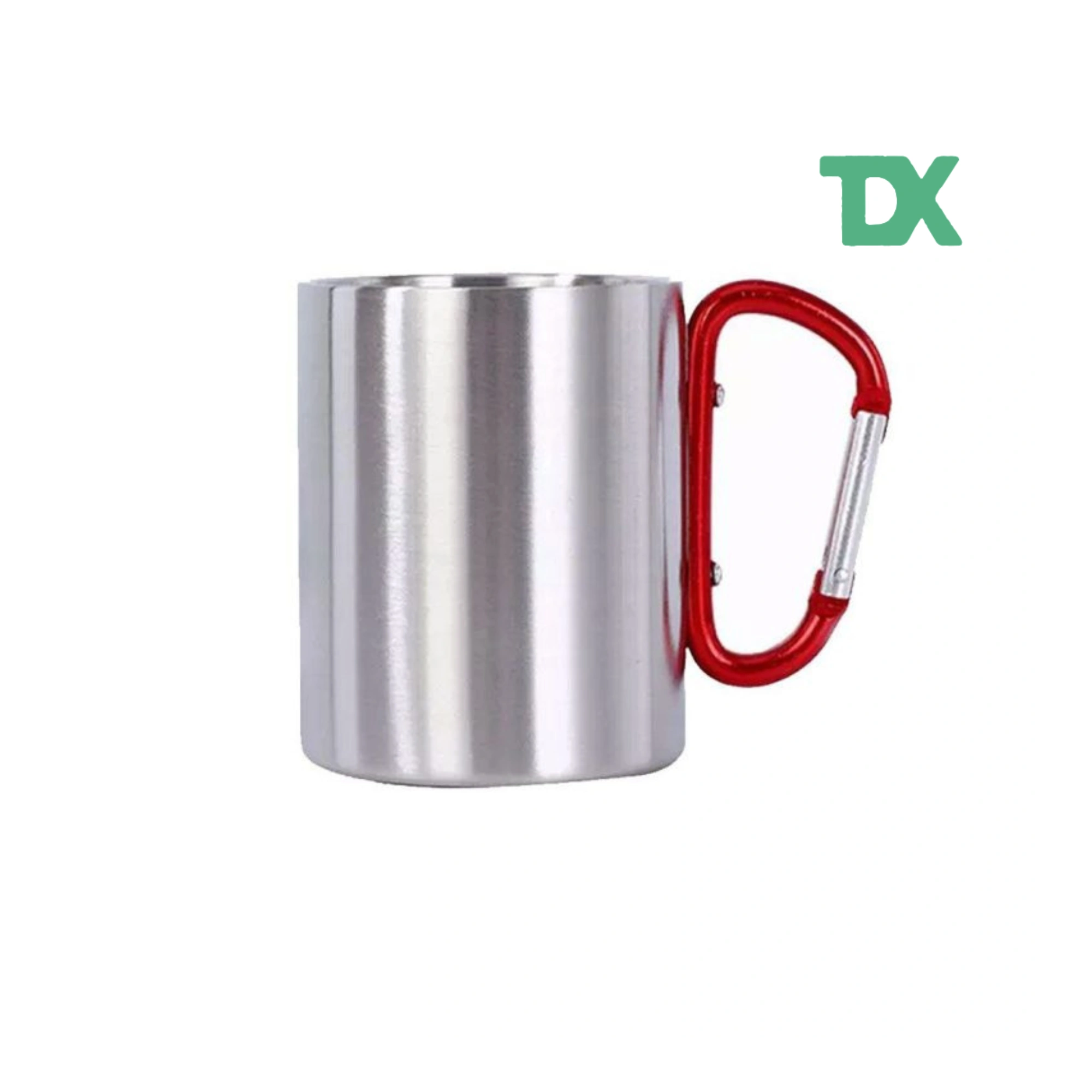 لیوان کوهنوردی استیل دوجداره کارابین دار 