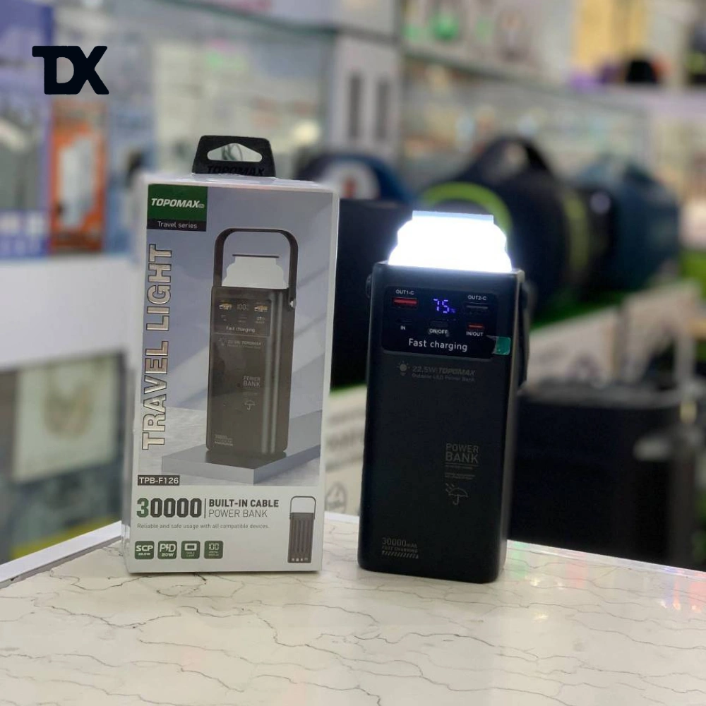 پاوربانک 30000میلی آمپر توپومکس مدل TPB-126