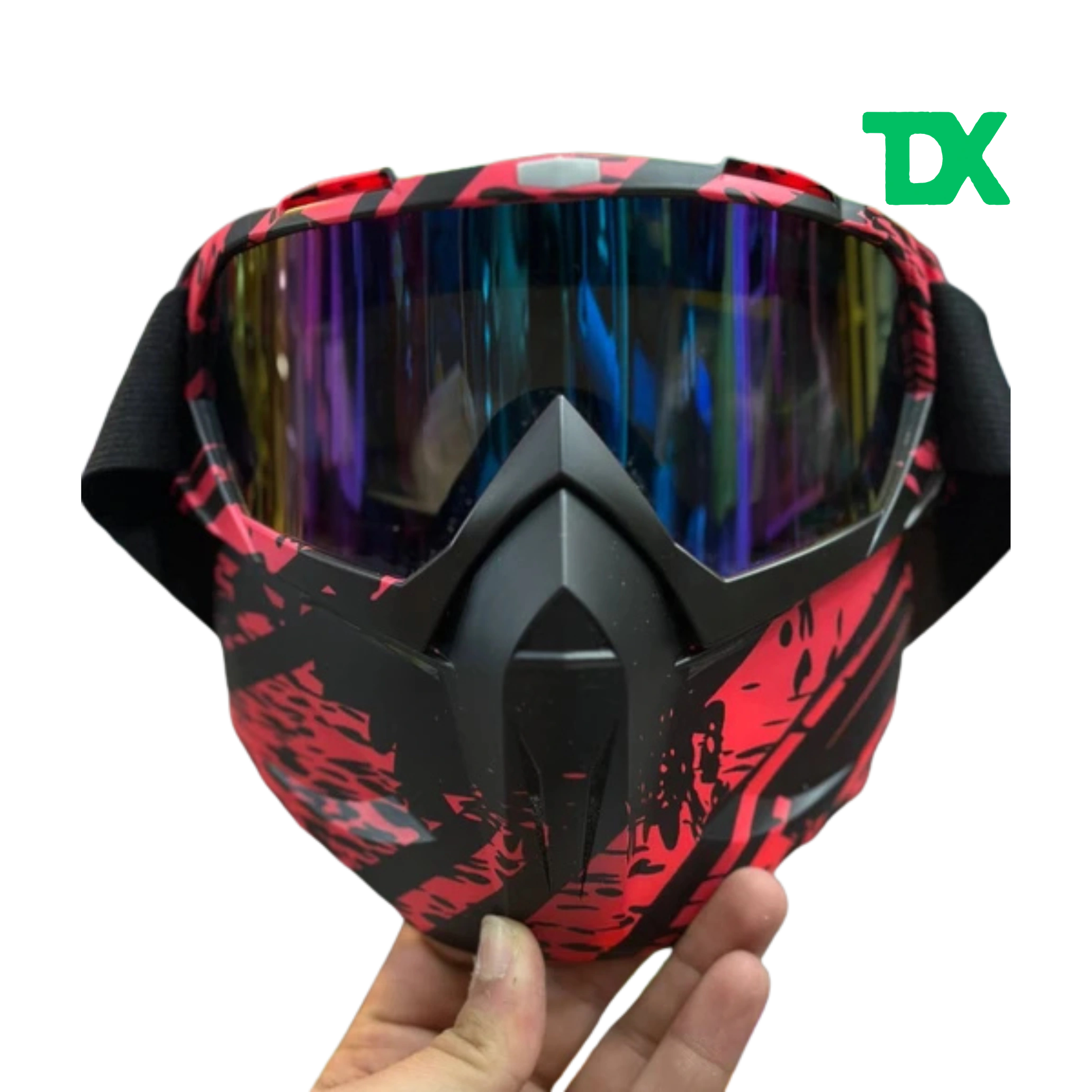 عینک و ماسک موتورسواری و اسکی طرح‌دار