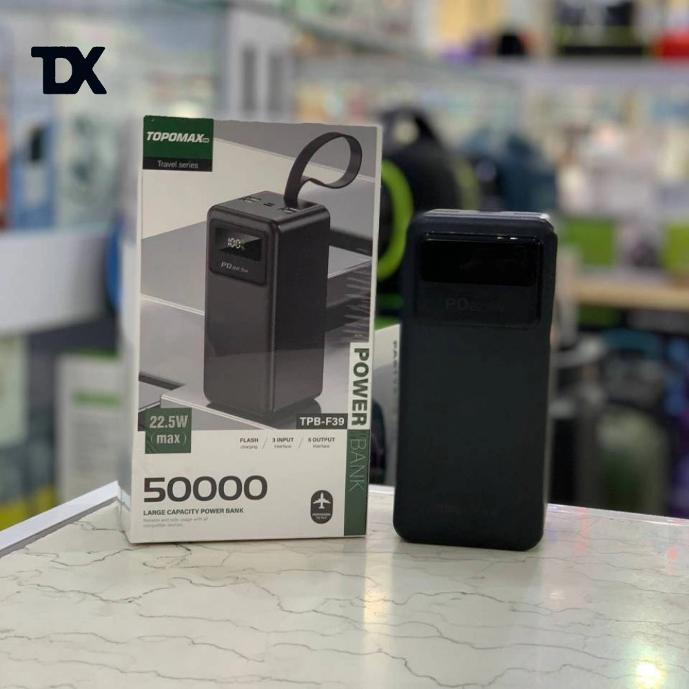پاوربانک توپومکس  50000 میلی آمپر مدل TPB-F39
