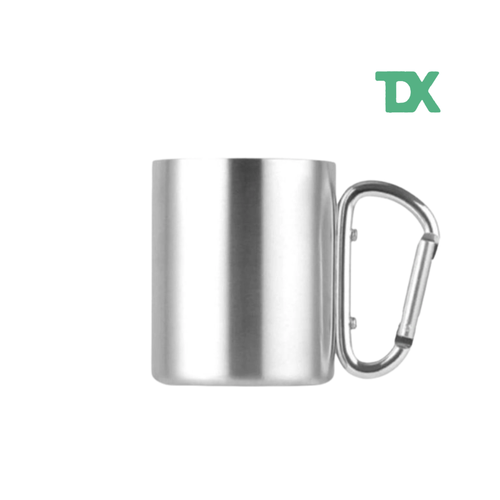 لیوان کوهنوردی استیل دوجداره کارابین دار 