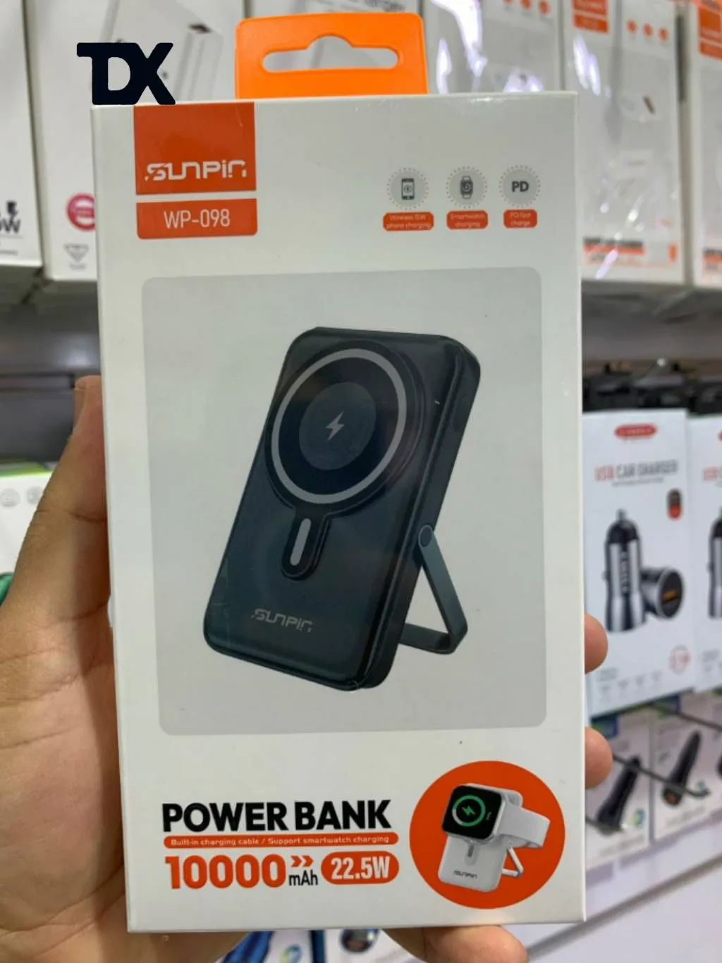 پاوربانک مگ سیف 10000میلی آمپر سان پین مدل WP-098