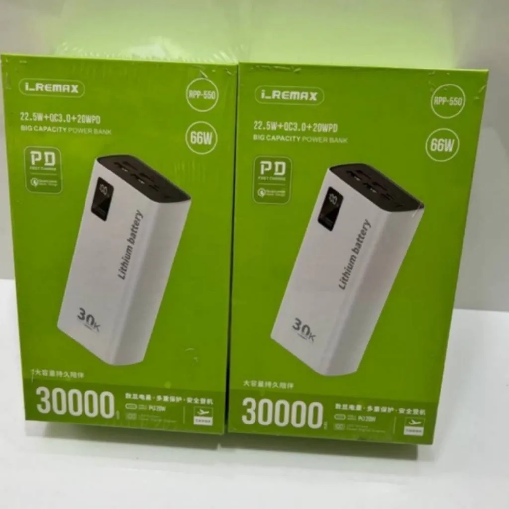 پاوربانک 30000میلی آمپر ای ـ ریمکس مدل RPP-550