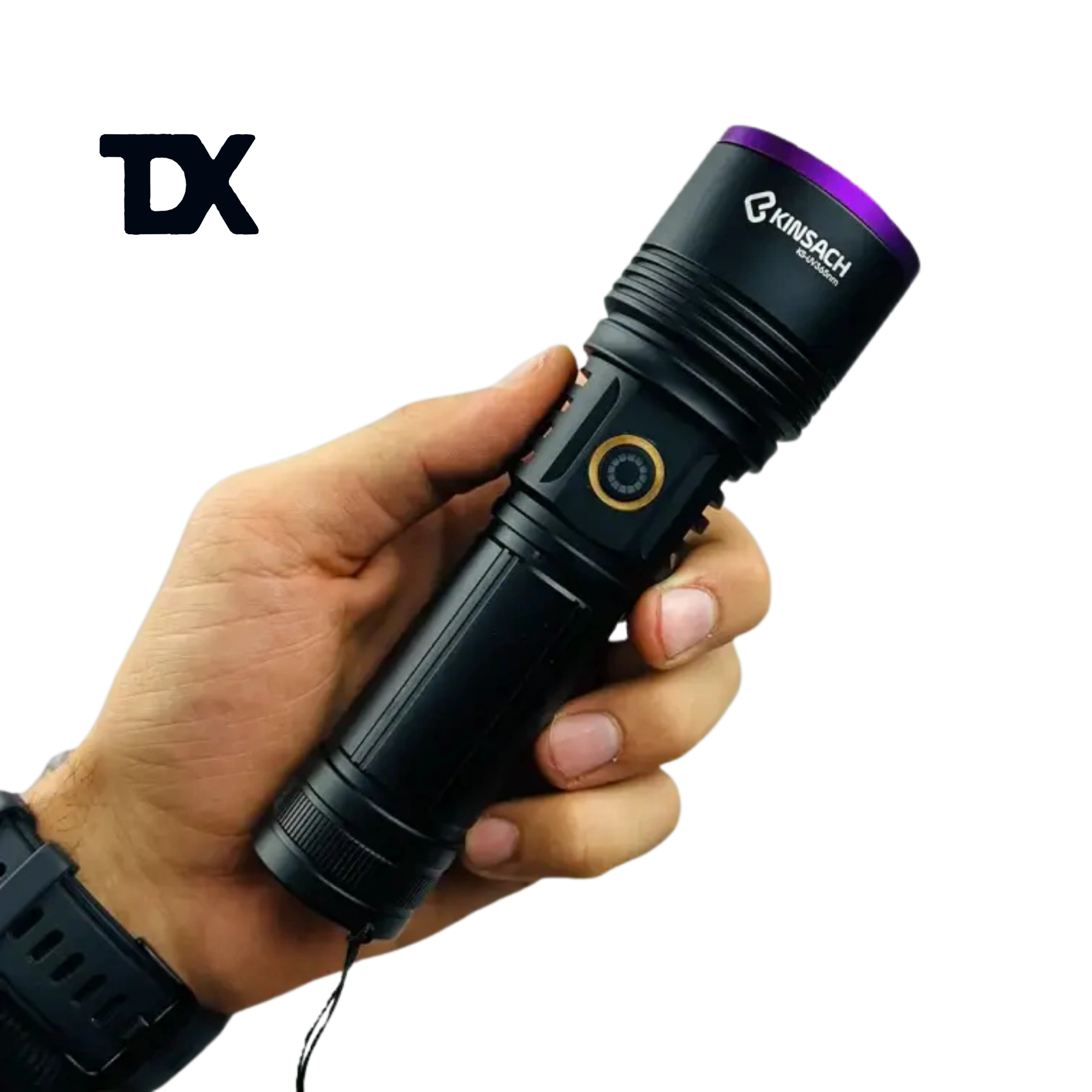 چراغ قوه یووی UV کینساچ مدل KS-UV365nm پاوربانک دار